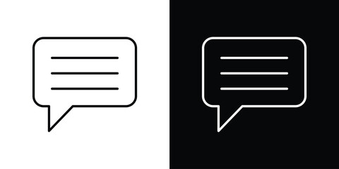 Fototapeta premium Text icon Clip Art design. Line icons