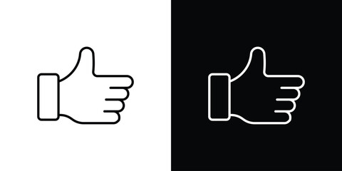 Thumb icon Clip Art design. Line icons