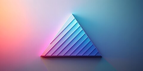 Graphic wallpaper showcases a minimalist triangular design with gradient colors and layered shadows for a modern aesthetic minimalism, graphic, wallpaper, triangle, design, gradient, colors, modern, l