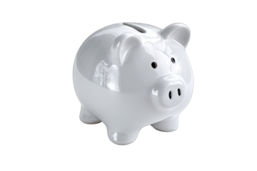 piggy bank isolated on white background savings finance symbol
