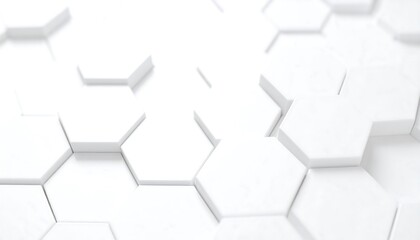 Abstract white hexagonal pattern