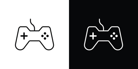 Gamepad icon Clip Art design. Line icons © Witty