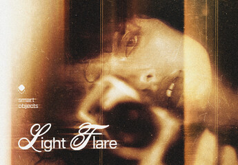 Light Flare Photo Effect Mockup