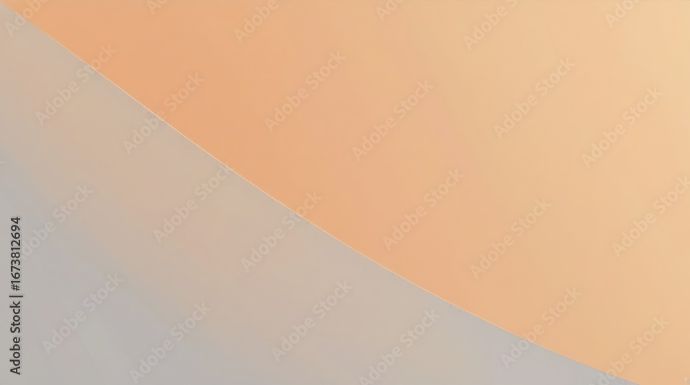 Poster ethereal gradient harmony: a mesmerizing interplay of soft hues, with a gentle gradient of peach and