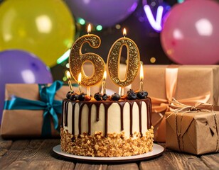 Sixty & Fabulous: Celebrating six decades with a beautiful birthday cake.