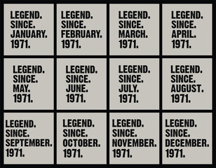 Born in 1971 t shirt design