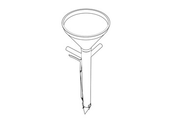 Gardening Seed Planter Blueprint: Monochrome Technical Drawing of Manual Hand Tool for Sowing Seeds, Wireframe Outline for Engineering Design, Agricultural Equipment Schematic and Instructional Guide