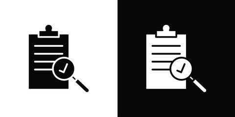 Inspection icon graphic doodle designs collection