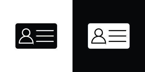 Identity card icon graphic doodle designs collection