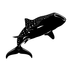 Fototapeta premium Majestic whale shark gliding through ocean depths a powerful symbol of marine life and conservation