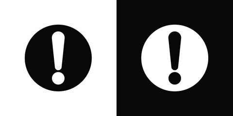 Exclamation icon graphic doodle designs collection