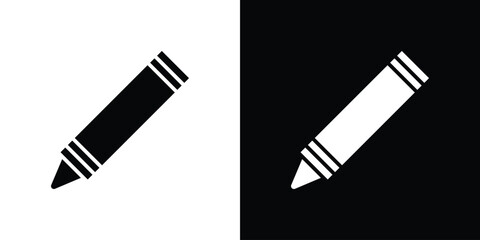 Crayon icon graphic doodle designs collection