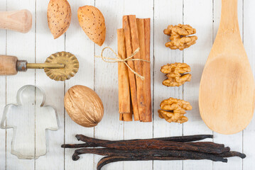 Christmas dessert ingredients