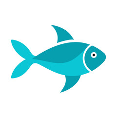 Obraz premium vector illustration of cartoon shark