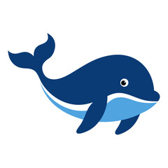 Obraz premium dolphin isolated on white