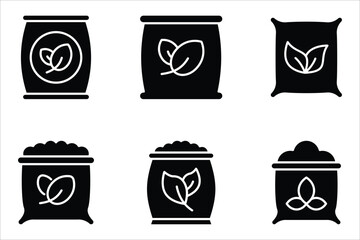 fertilizer icon set, Flat illustration of vector icon on white background. EPS 10.
