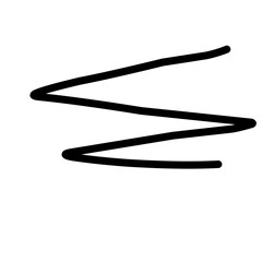 Hand drawn marker line underline stroke