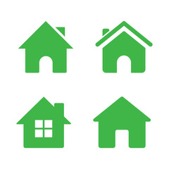 Home collection icons. Real estate house icon. Vector illustration