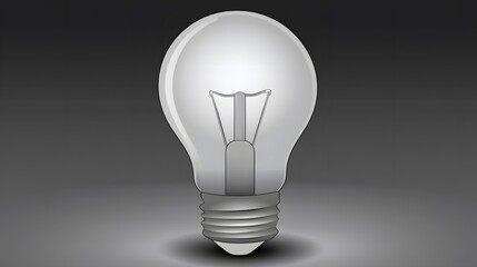 Realistic Light Bulb Illustration Idea Graphic Design