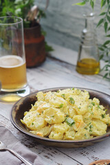 Traditional German dish potato salad
