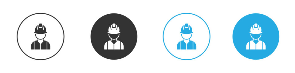 Worker icon. simple illustration graphic doodle black design