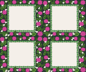 framework for photo or congratulation