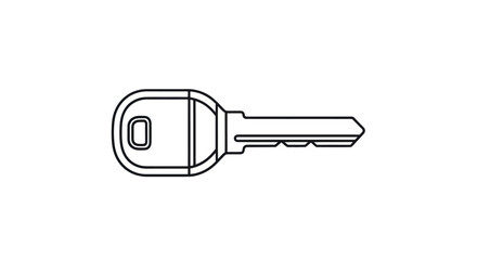 Simple Outline of a Modern Key Design.