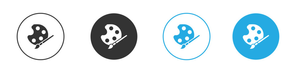 Paint icon. simple illustration graphic doodle black design