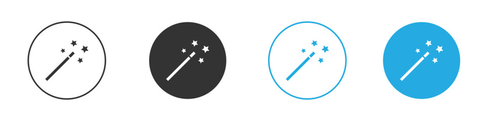 Magic icon. simple illustration graphic doodle black design