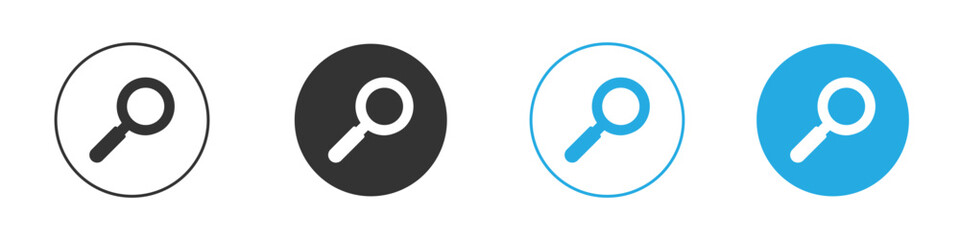 Loupe icon. simple illustration graphic doodle black design