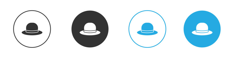 Hat icon. simple illustration graphic doodle black design
