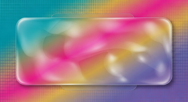 Glassmorphism UI Card With Pastel Glow - Powered by Adobe