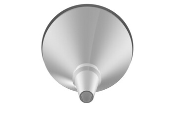 Professional Plastic Funnel Image: HD Transparent PNG for Liquid Transfer. Isolated White and Grey Kitchen, Lab, Automotive Tool. High-Resolution Digital Asset for Business and Graphic Design Material