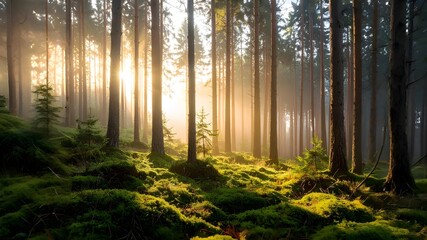 Fototapeta premium morning in the forest