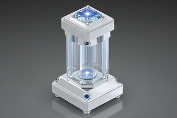 Crystal tower with diamond facets