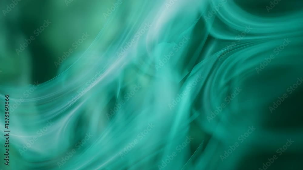 Aufkleber abstract swirling teal smoke patterns with dynamic flowing movement and vibrant color transitions