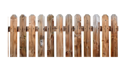 Rustic wooden fence panel crafted from vertical planks and cross supports.