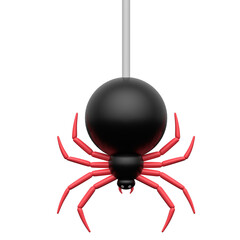 Fake Spider  3D icon on transparent background
