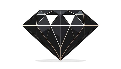 Black diamond, geometric design