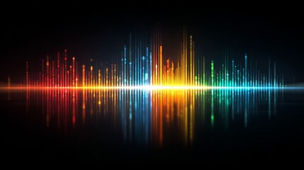 Music Equalizer Wave with Colorful Sound Waves