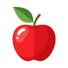 red apple vector illustration