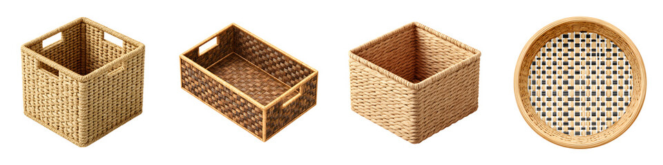 Woven Storage Baskets: Rustic Home Organization Collection