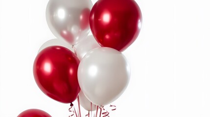 Red and White Balloons Bunch Festive Party Decor