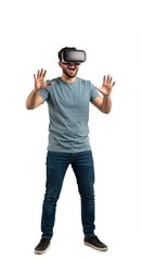 Man Experiencing Virtual Reality