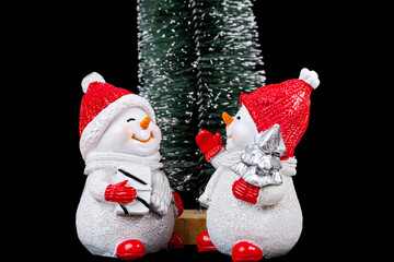  snowman in studio