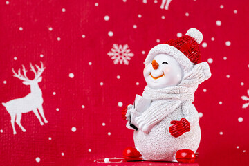  snowman in studio
