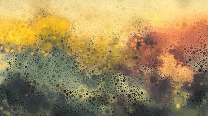 Abstract Art Background Golden Brown Circles Pattern Texture