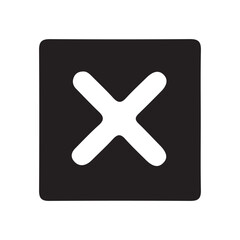 Obraz premium plane icon on square internet button