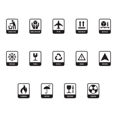 Small-Scale Logistics and Safety Symbol Set