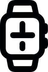 Obraz premium Minimalist Smartwatch Icon for Time and Technology Concepts